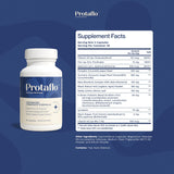 Protaflo estilo de vida con hombre activo apoyando energía y vitalidad