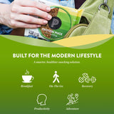 Protein Puck barra abierta mostrando frutos secos y semillas reales y aporte nutritivo