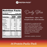 Protein Puck etiqueta con certificaciones vegano sin gluten kosher