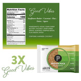 Protein Puck etiqueta con lista de ingredientes y certificaciones claras para confianza