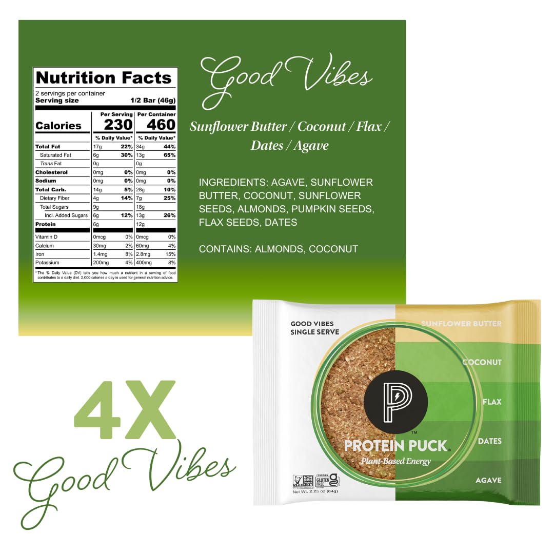 Protein Puck comparación de tamaño mayor que otras barritas