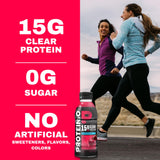 Protein2o primer plano de la etiqueta con información nutricional visible