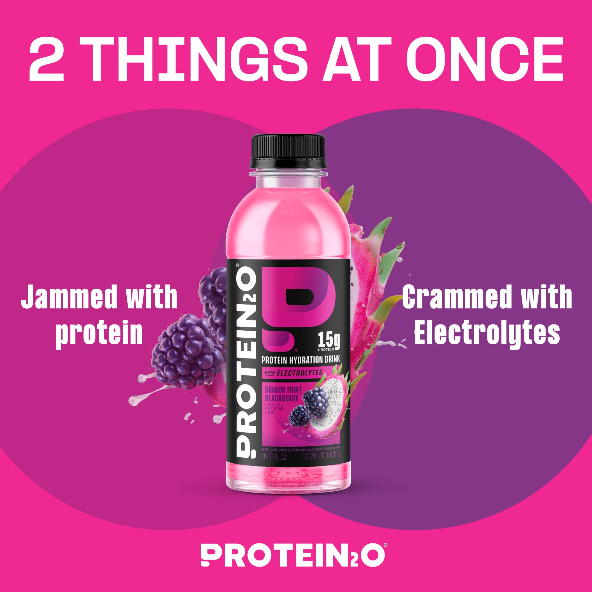 Protein2o textura clara en vaso destacando proteína sin grumos y sensación ligera