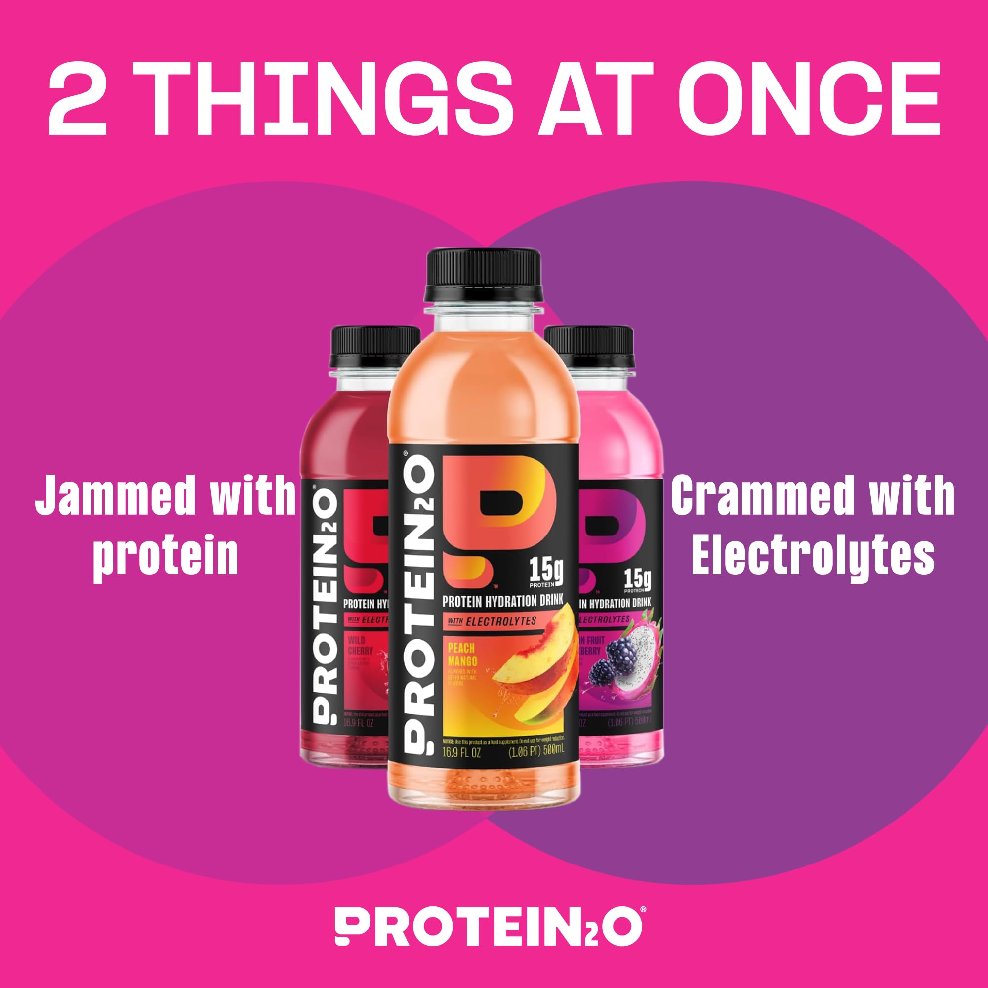 Protein2o detalle de la bebida clara destacando textura ligera y refrescante