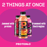 Protein2o detalle de la bebida clara destacando textura ligera y refrescante