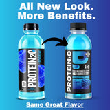 Protein2o etiqueta con ingredientes y electrolitos legibles