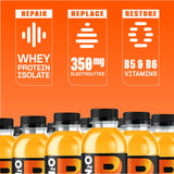 Protein2o etiqueta nutricional mostrando 20 g proteína y 350 mg electrolitos