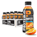 Protein2o botella frente con sabor naranja mango mostrando diseño y frescura
