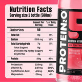 Protein2o botellas Orange Mango y Strawberry Watermelon destacan sabor afrutado