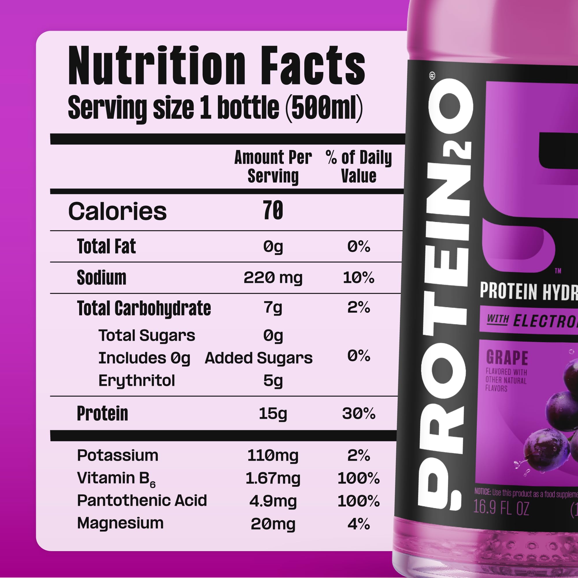 Protein2o bebida junto a equipo de gimnasio, uso post-entreno práctico
