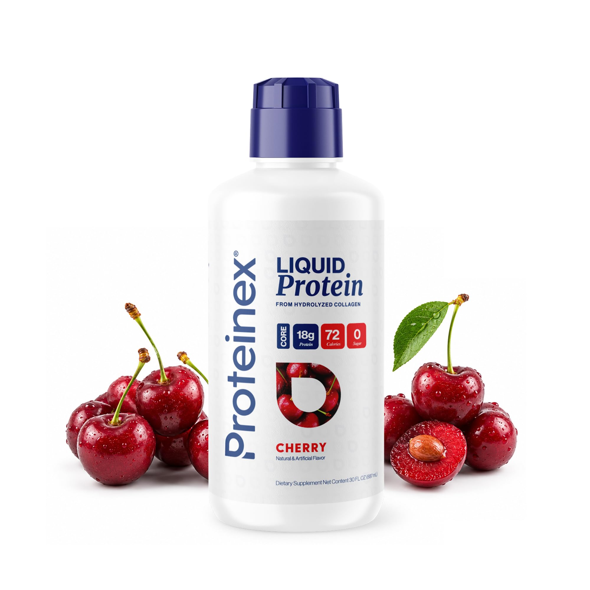 Proteinex frente de botella mostrando formato listo para beber y conveniencia