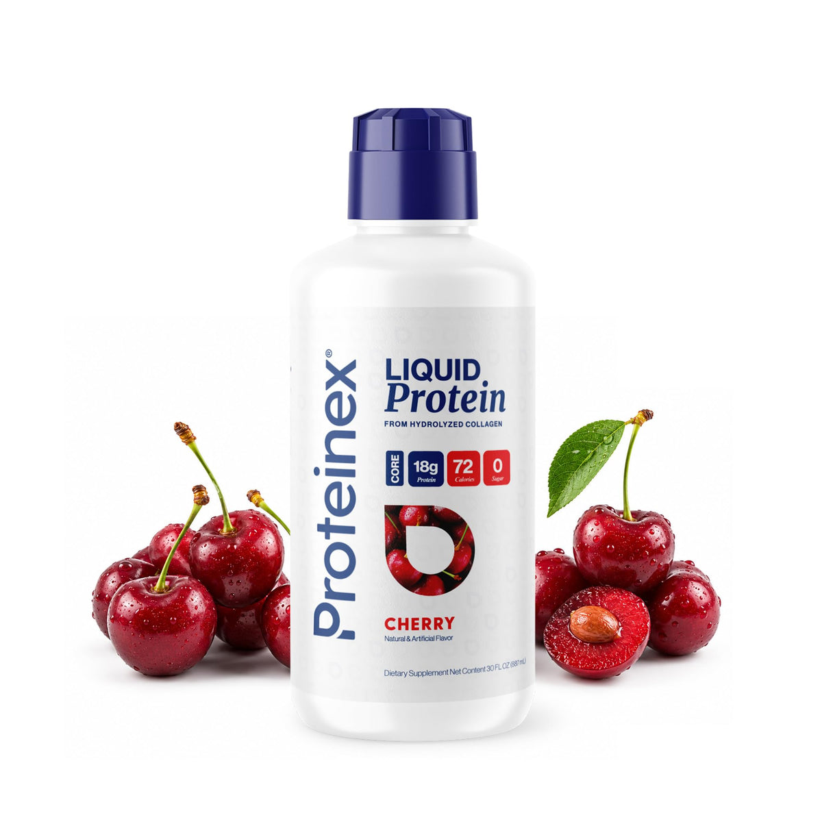 Proteinex frente de botella mostrando formato listo para beber y conveniencia