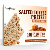 ProtiWise frente del empaque mostrando sabor salted toffee y ventaja de proteínas