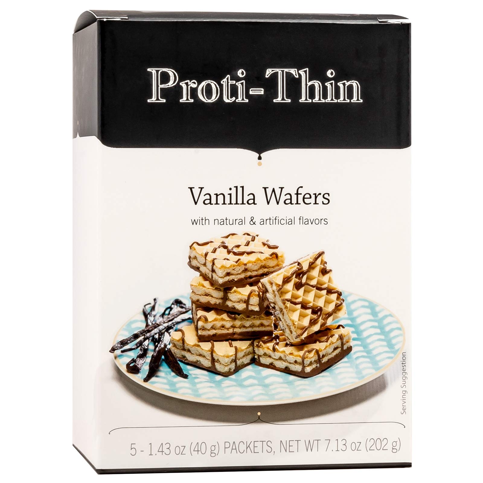 Proti-Thin empaque frontal mostrando diseño y beneficios nutricionales