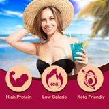 ProtiDIET polvo concentrado textura en primer plano, mezcla rápida