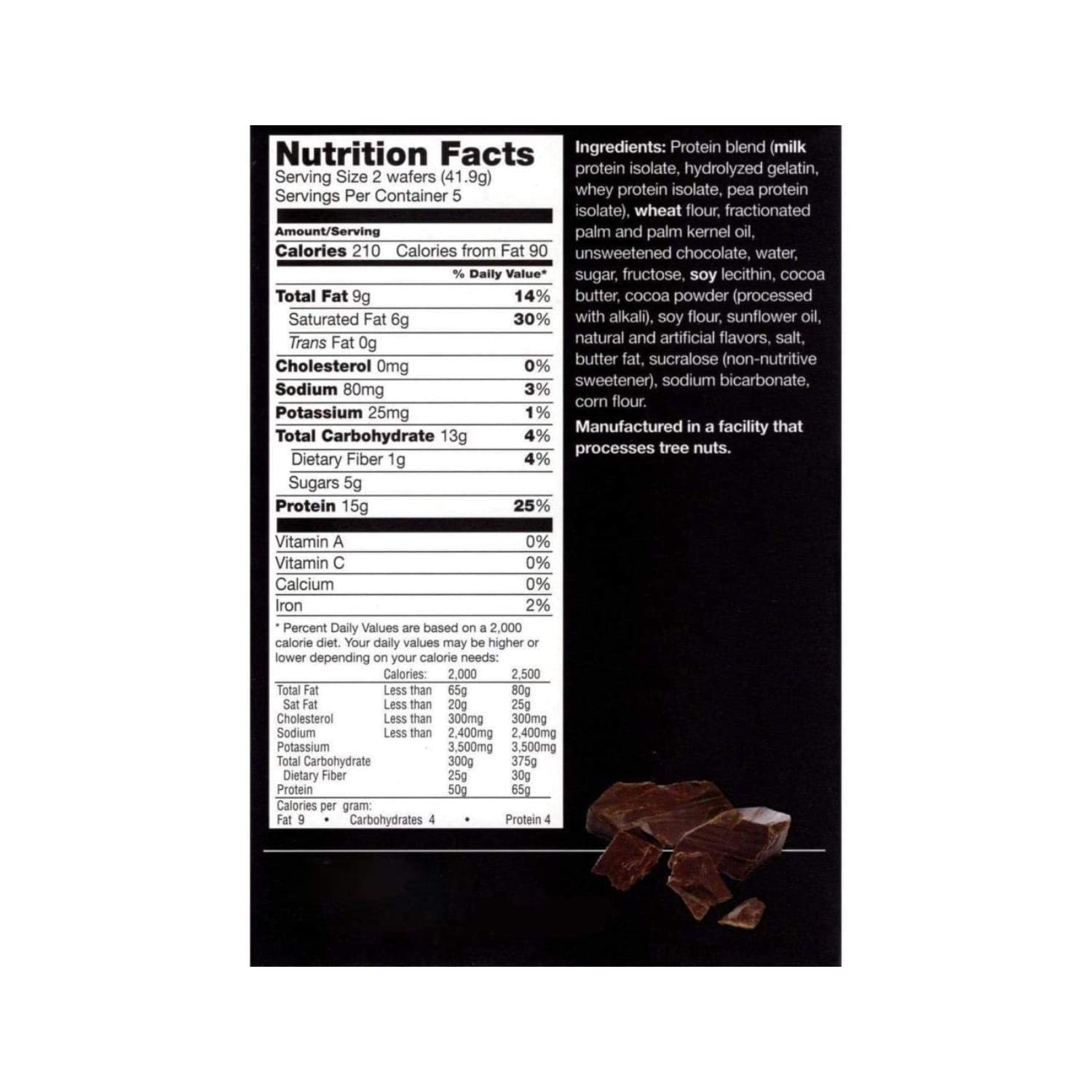 ProtiFit primer plano textura wafer resalta crocancia y experiencia gustativa