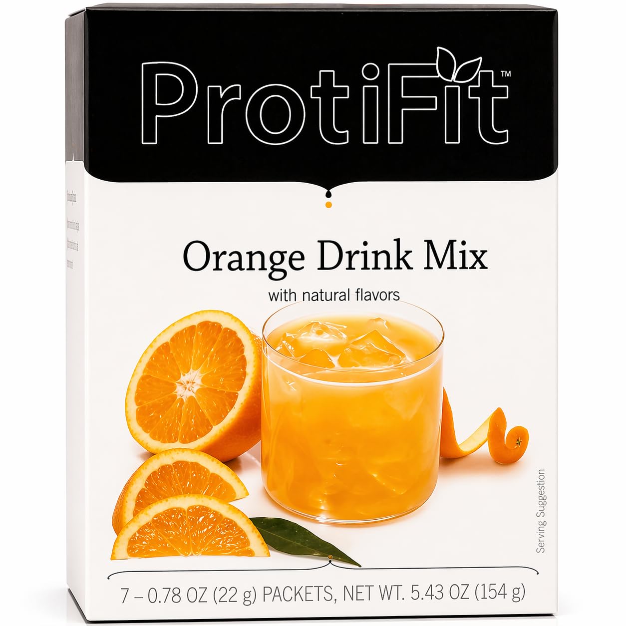 ProtiFit frente del paquete naranja mostrando diseño y beneficios