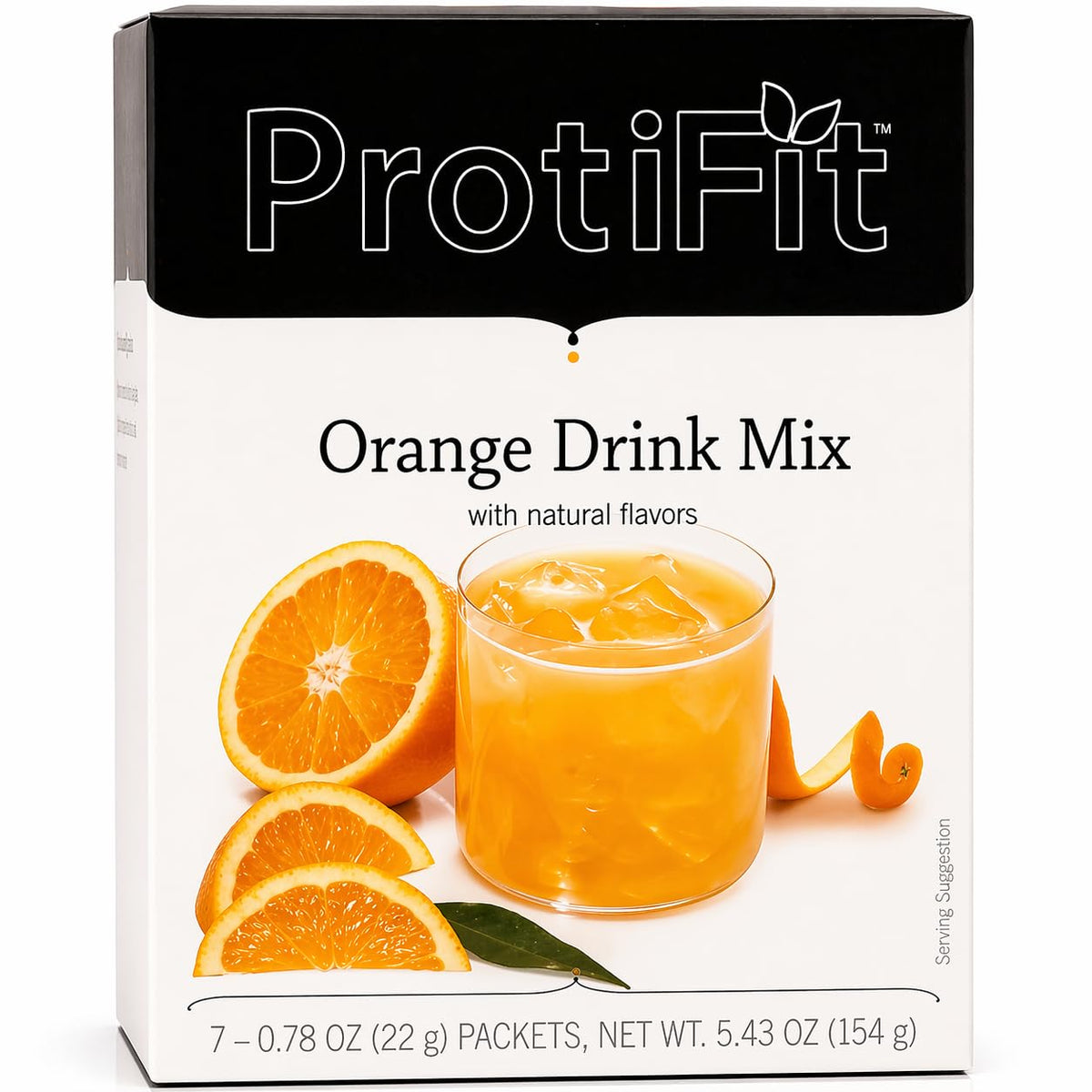 ProtiFit frente del paquete naranja mostrando diseño y beneficios