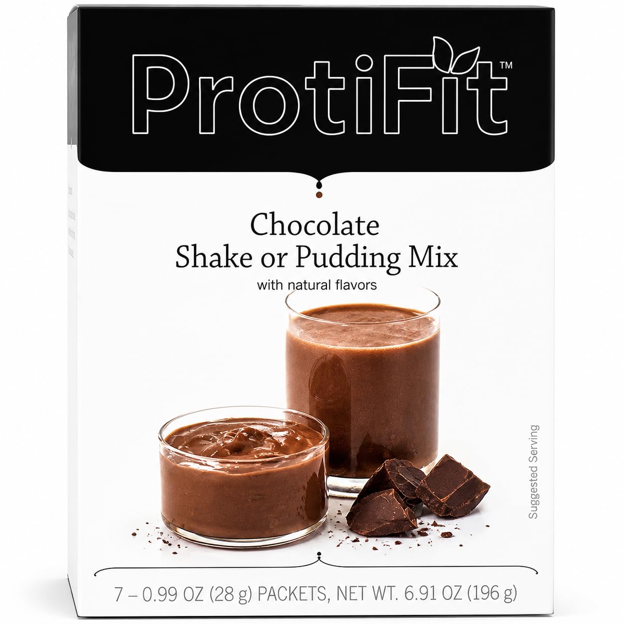 ProtiFit empaque frontal chocolate mostrando conveniencia y sabor