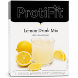 ProtiFit empaque frontal limon, formato práctico y con bajo calorías