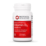 Protocol For Life Balance frasco frontal mostrando 50 softgels y calidad GMP