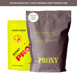 PROXY primer plano de textura de gomita que muestra suavidad y sabor