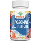 Prunucis envase frontal que destaca glutatión y beneficio antioxidante