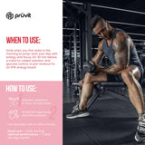Prüvit en gimnasio antes de entrenar, apoya rendimiento y enfoque