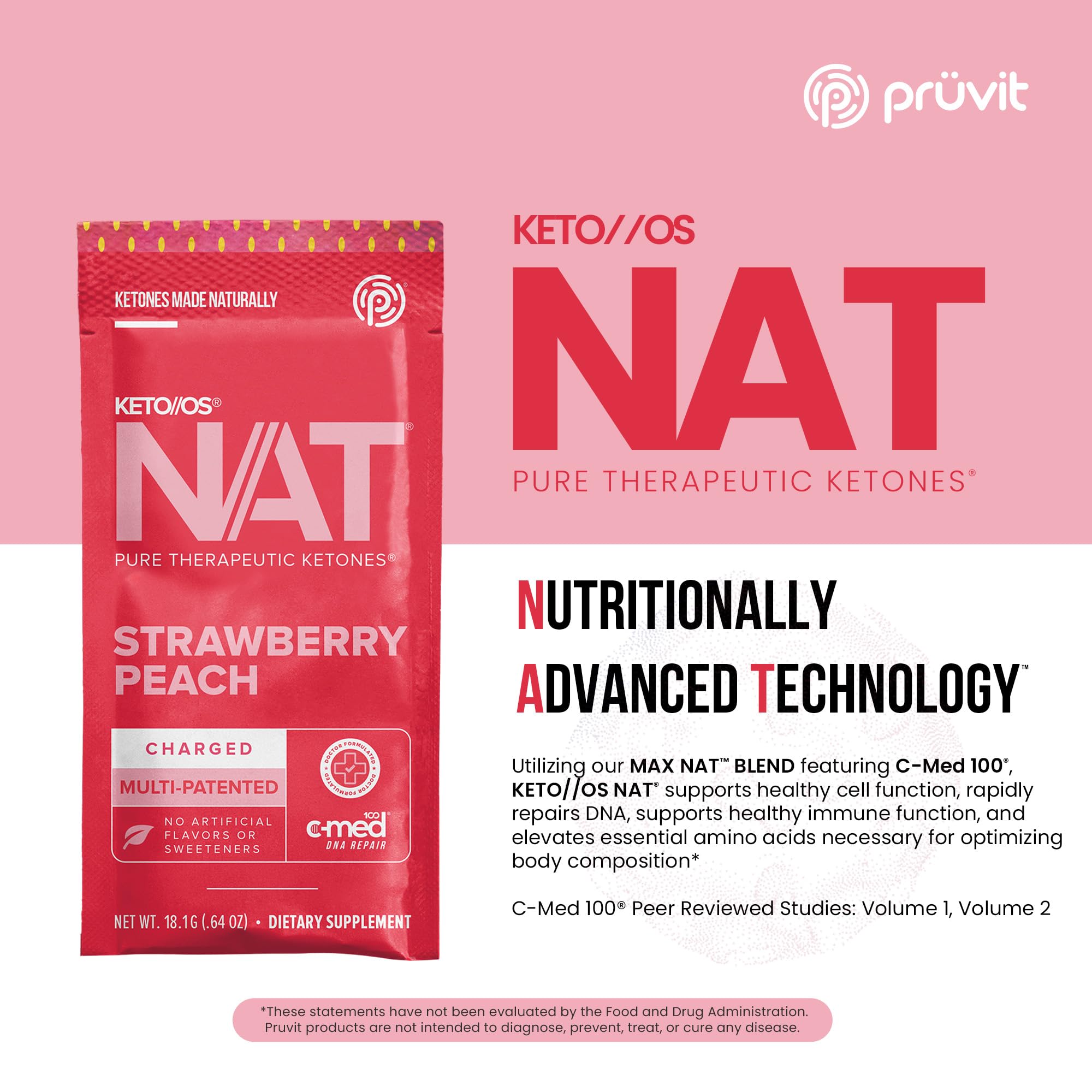 Prüvit polvo textura fina ideal para disolverse rápidamente y fácil consumo