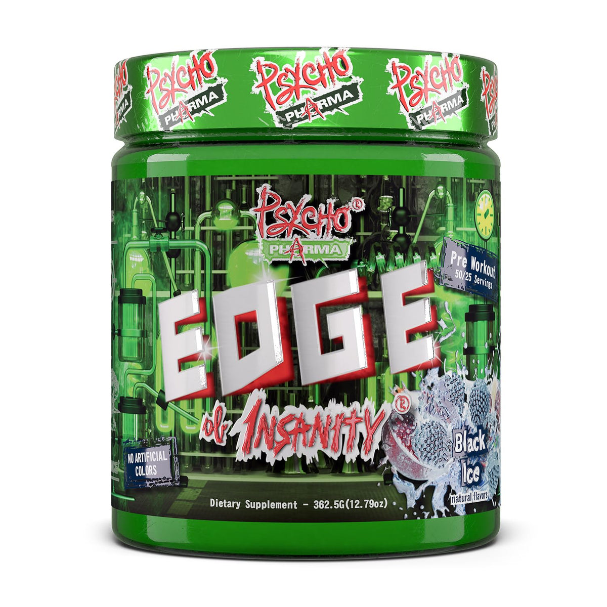 Psycho Pharma frente del envase mostrando diseño y potencia
