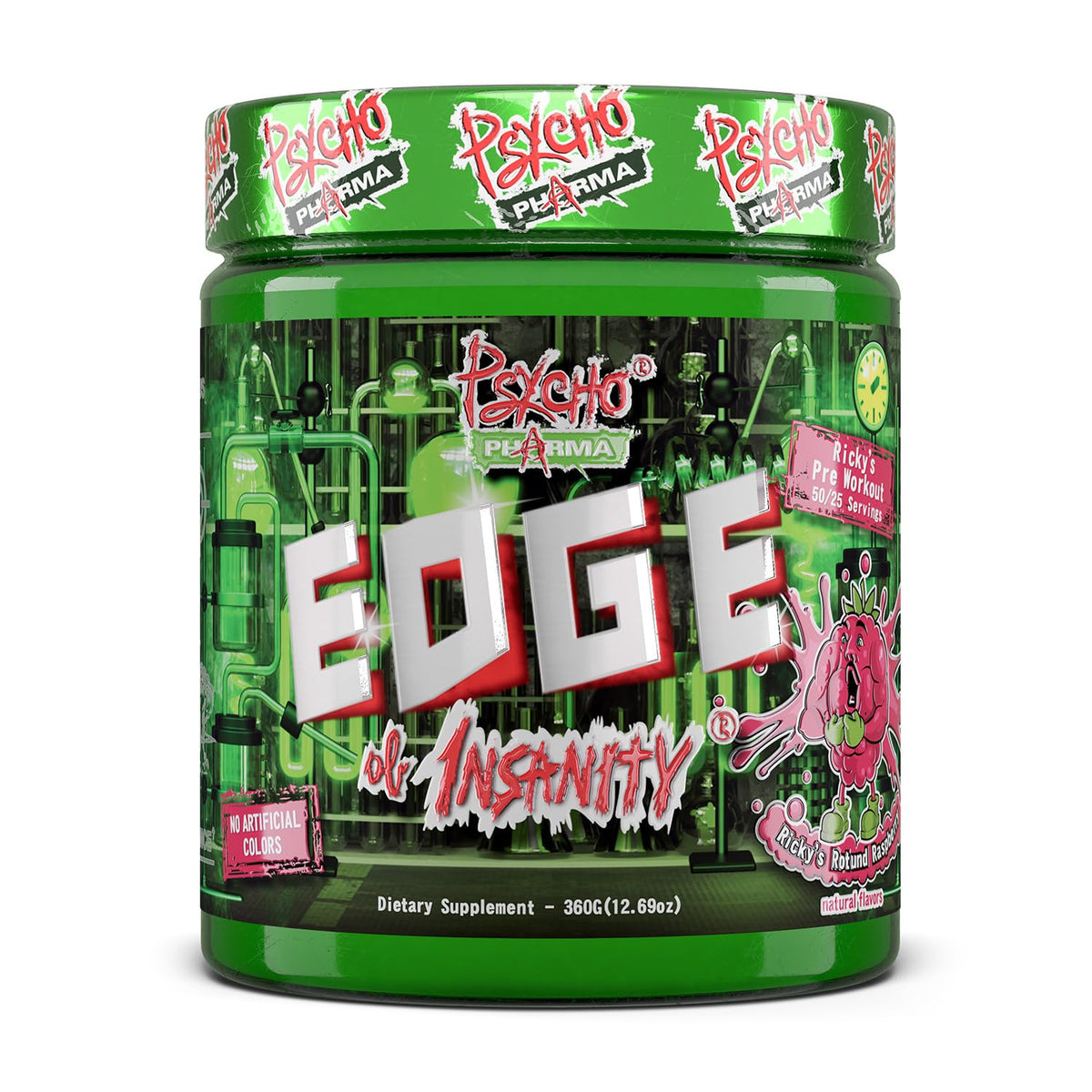 Psycho Pharma bote frontal mostrando marca y diseño, transmite potencia