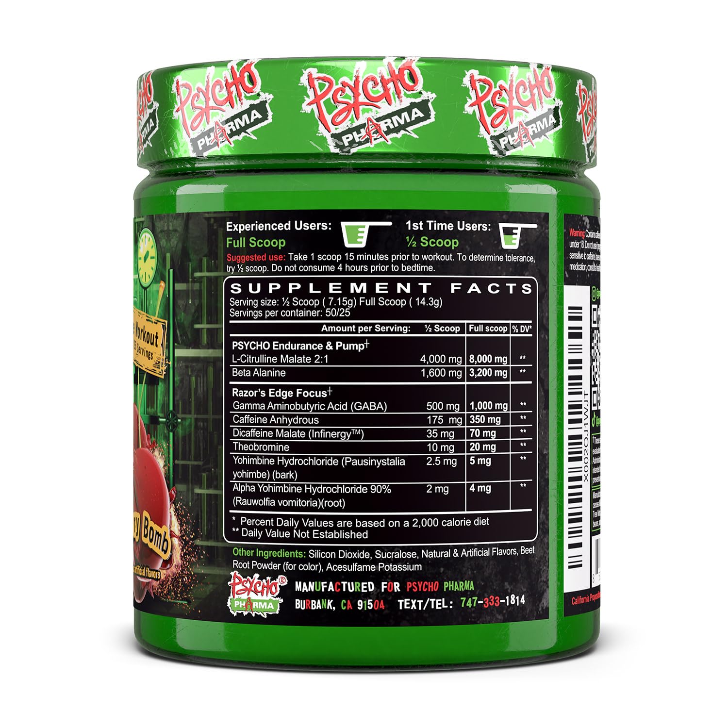 Psycho Pharma variedad de sabores para elegir según preferencia