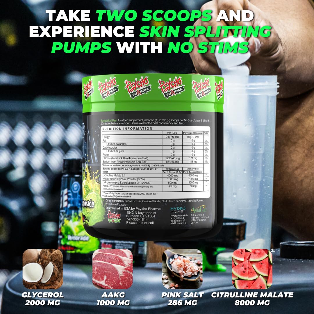 Psycho Pharma EDGE PUMP en ambiente de gimnasio resaltando uso práctico pre-entreno