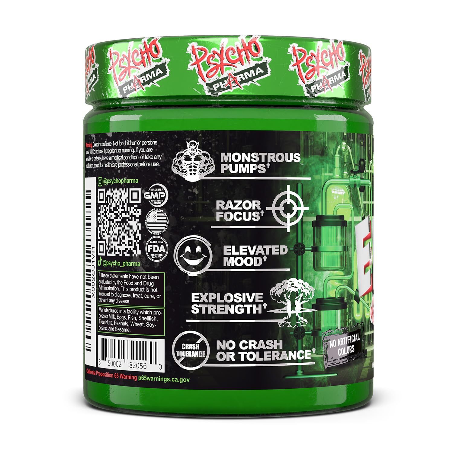 Psycho Pharma ingredientes clave expuestos para entender bombas y estimulantes