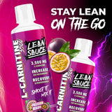 Pump Sauce sabor Passion Berry servido en vaso, aporta consumo sabroso y fácil