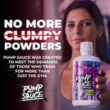 Pump Sauce sabor Sour Gummy Worms servido en vaso por su sabor agradable