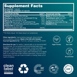 Puori etiqueta de ingredientes indicando formas metiladas y limpieza