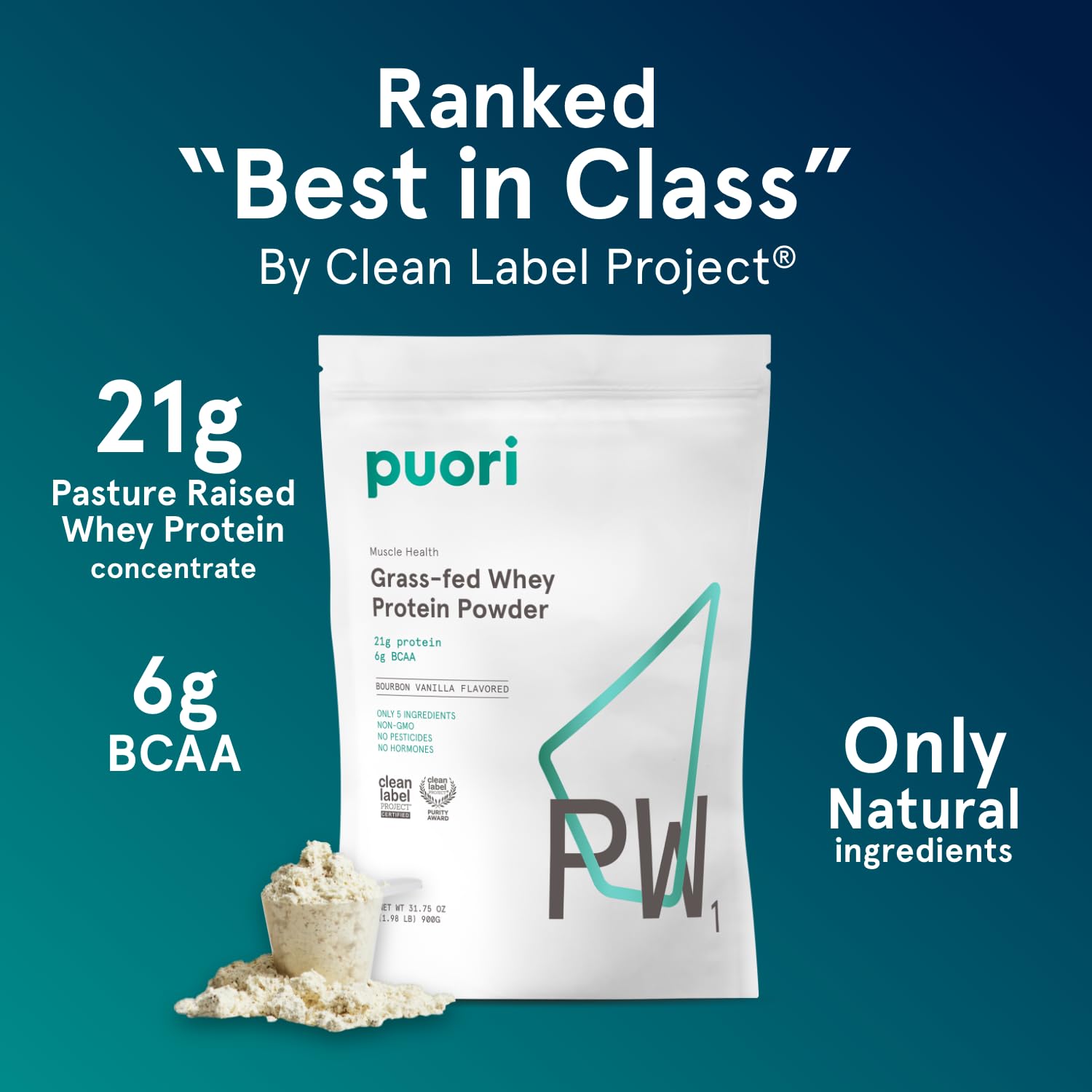 Puori PW1 textura del polvo, aspecto fino y mezcla fácil