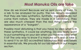 PUR360 gota de aceite de manuka mostrando textura y absorción rápida
