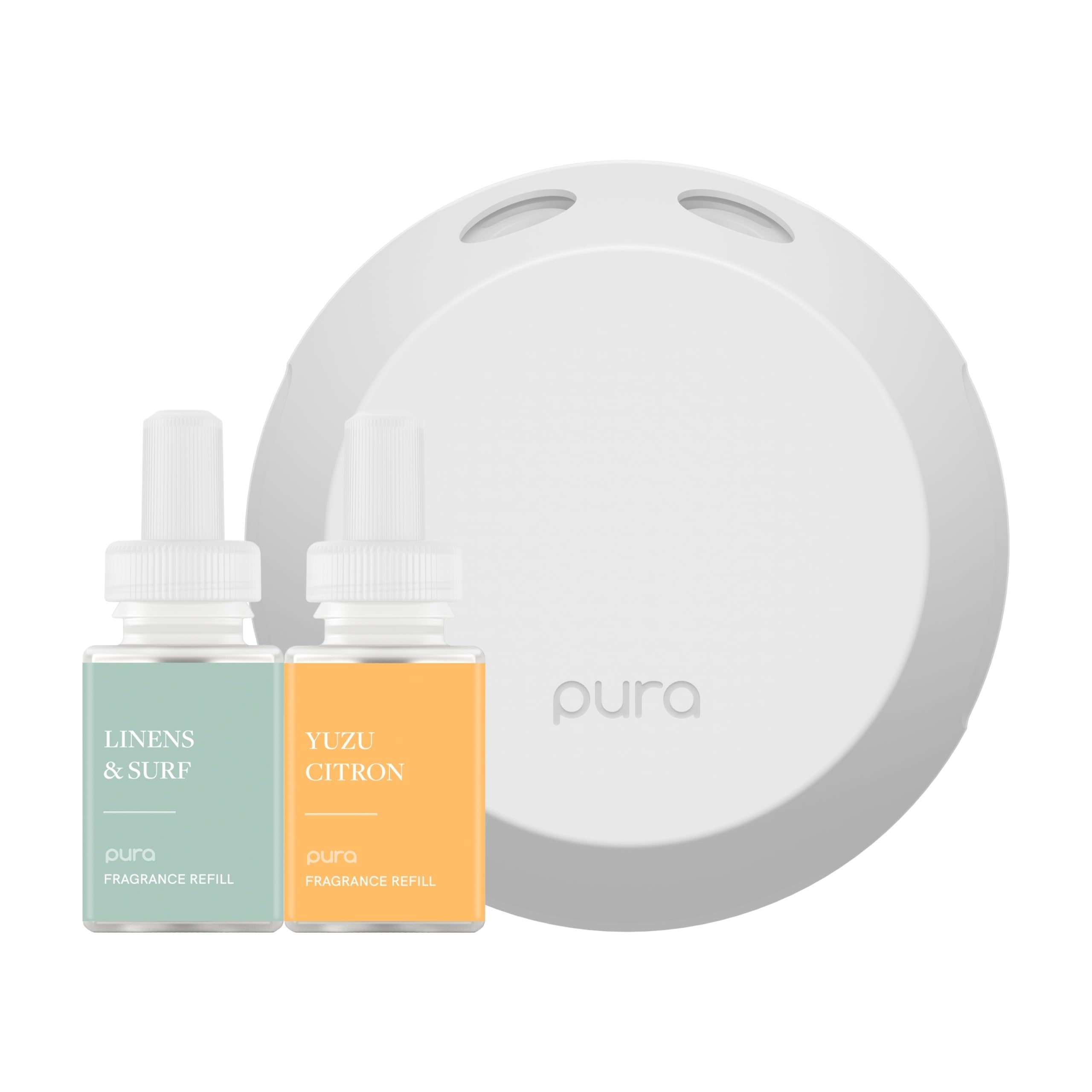Pura difusor Pura 4 frontal mostrando diseño elegante y beneficio ambiente agradable