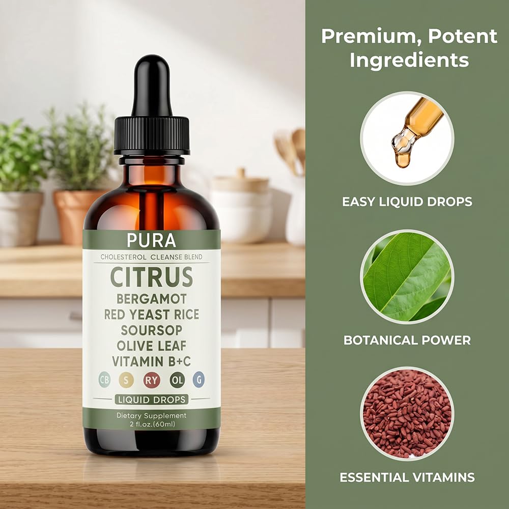 PURA Bergamot mezcla en vaso para una toma rápida y cómoda