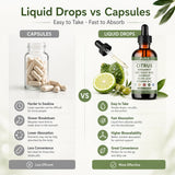 PURA Bergamot comparación de tamaño de botella para visualizar cantidad