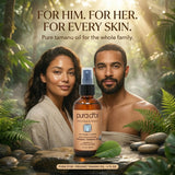 PURA D'OR producto en entorno natural transmitiendo pureza y calma