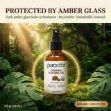 PURA D'OR etiqueta con certificación USDA mostrando pureza orgánica