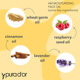 PURA D'OR etiqueta con ingredientes principales y claridad de marca