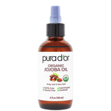 PURA D'OR botella frontal mostrando diseño y beneficio hidratante