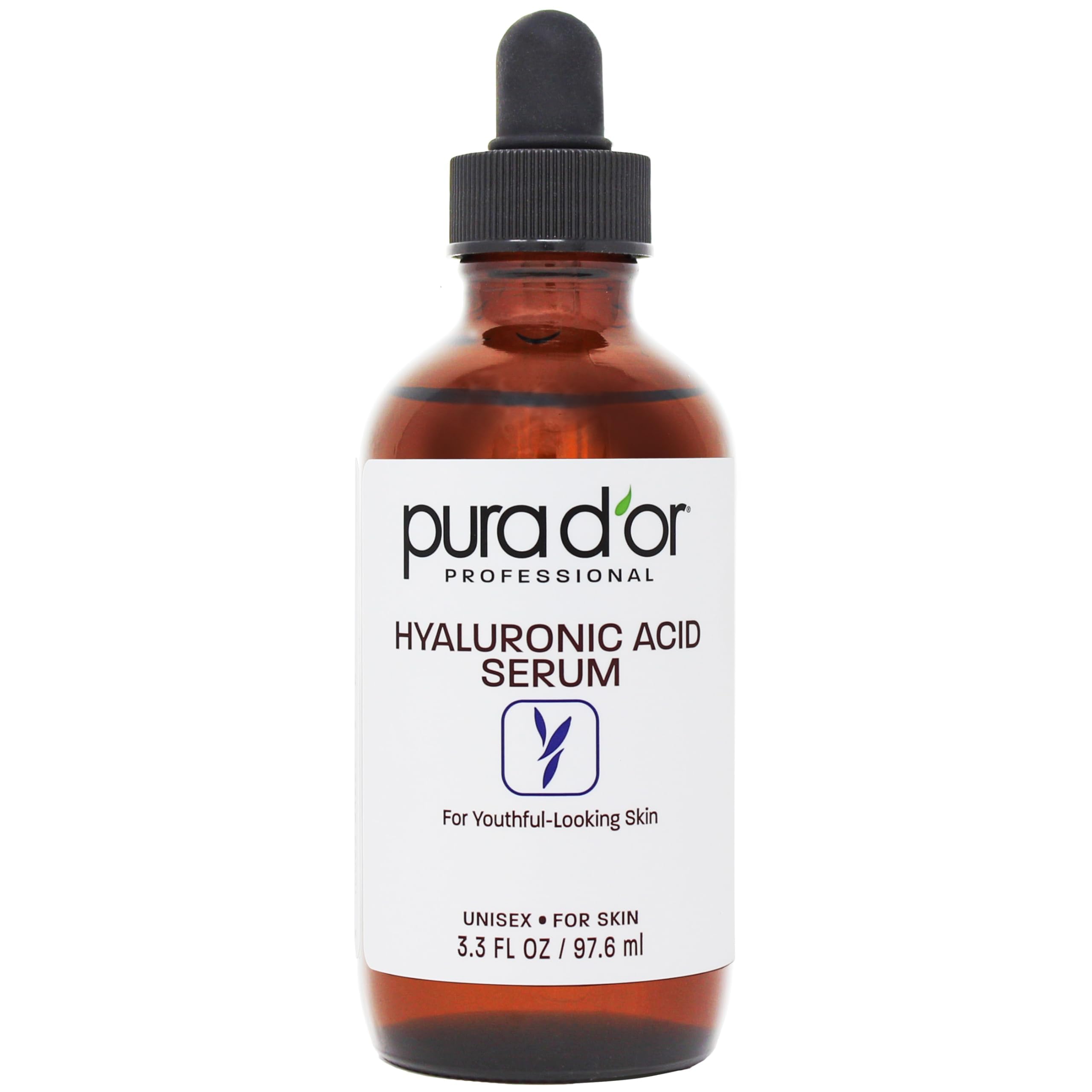 PURA D'OR envase frontal mostrando el diseño y beneficio de hidratación profunda
