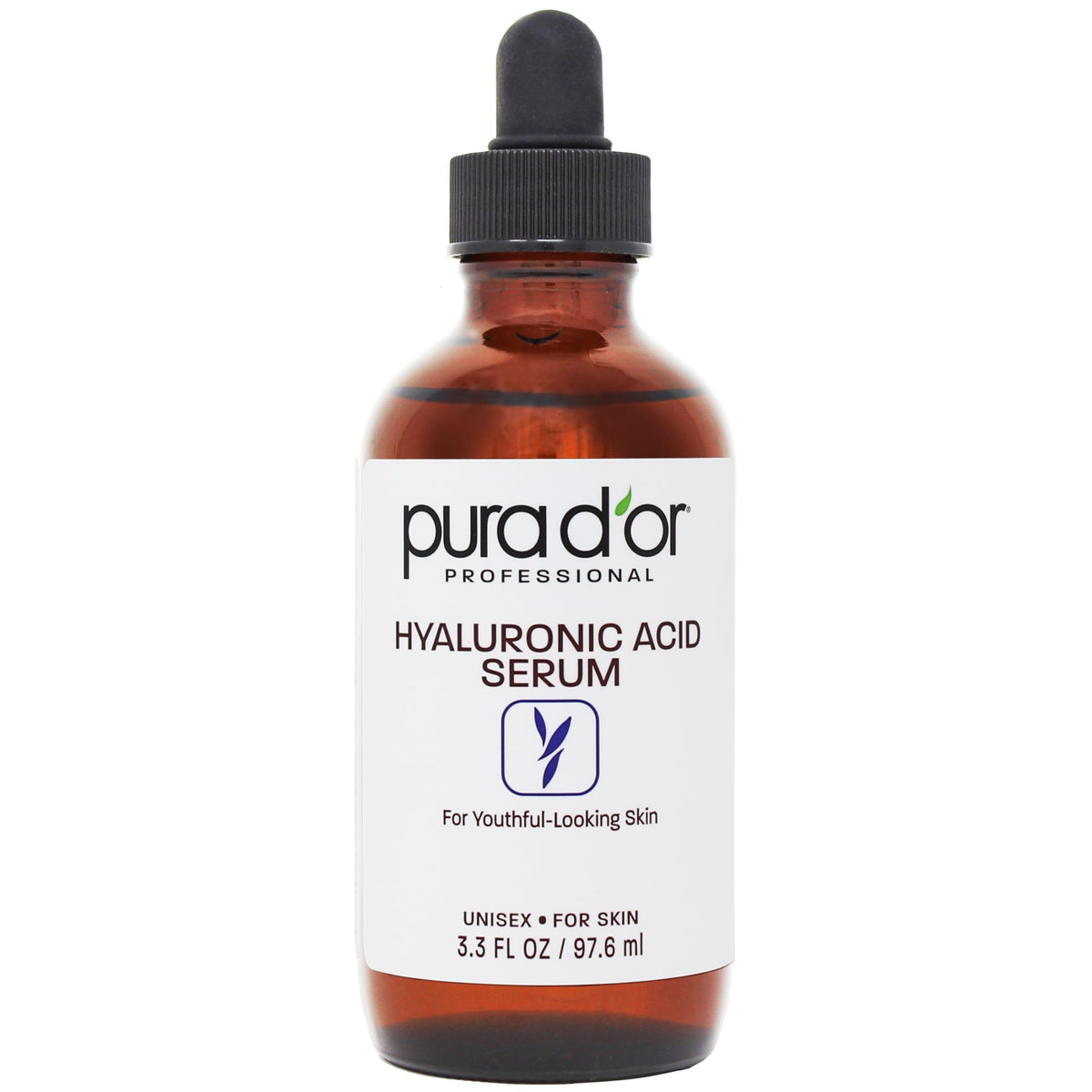 PURA D'OR envase frontal mostrando el diseño y beneficio de hidratación profunda