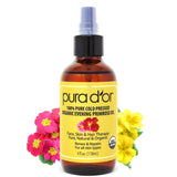 PURA D'OR botella frontal mostrando aceite onagra puro, hidratación natural
