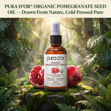 PURA D'OR gota de aceite destacando textura ligera y rápida absorción
